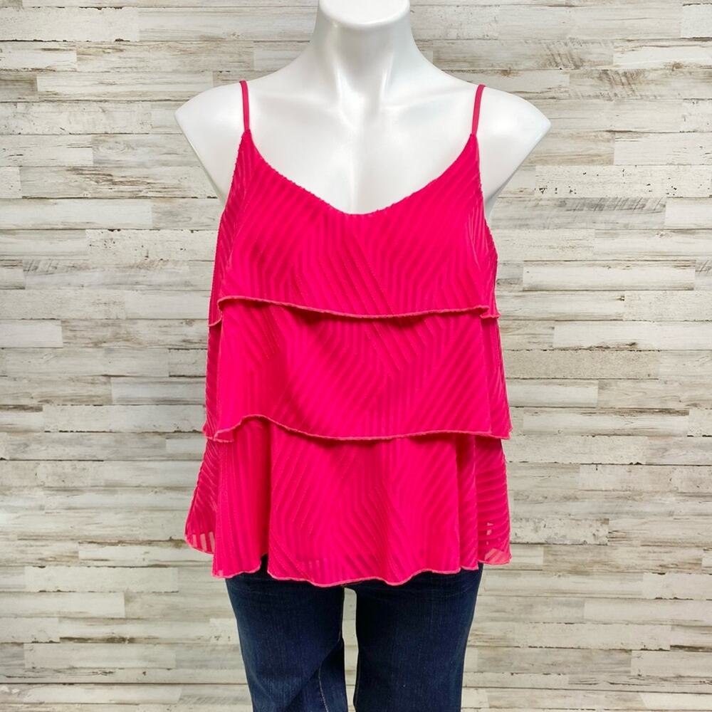 Anthropologie Amadi Ameline Tank Top Sleeveless Womens Size S Fuchsia Pink - Picture 2 of 16